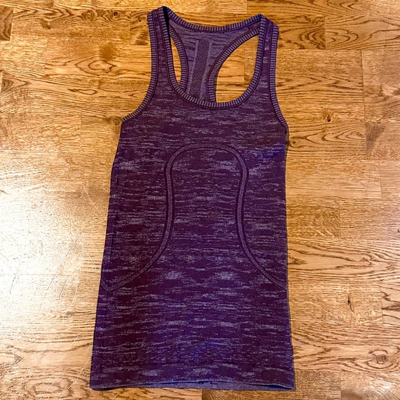 Lululemon🍋 Swiftly Tech Racerback Tank Size 2 Dark Adobe/White - Picture 2 of 7